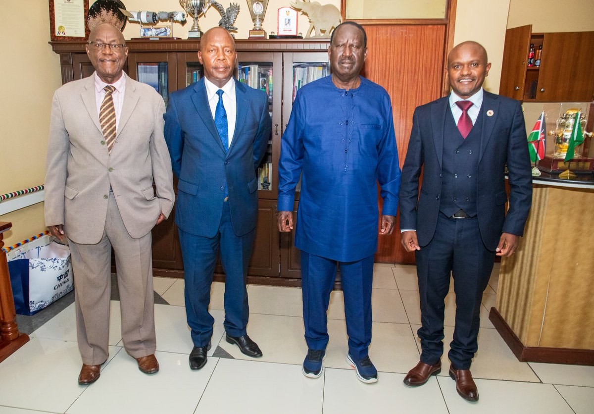 Eng Shammah Kiteme, President of Institution of Engineers of Kenya (IEK), Eng. Harrison Omari and Dr. Bob Arunga paid me a courtesy call today