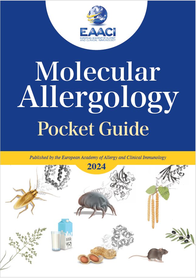 pai_eaaci's tweet image. 🚨 RECENTLY RELEASED from #EAACI!
📘 The #Molecular #Allergology Pocket Guide (#MAUGPocketGuide) is now available!
This 2024 edition is your must-have reference in #allergy and #immunology practice, packed with essential insights on molecular diagnostics and #allergen components.