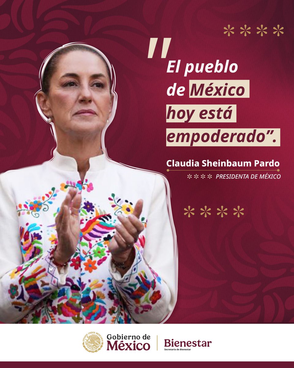 ❤️ El pueblo de #México ya despertó. ❤️ Hoy está empoderado, consciente y listo para seguir transformando la Nación con la Presidenta <a href="/Claudiashein/">Claudia Sheinbaum Pardo</a> al frente. 

#HumanismoMexicano 
#PrimeroLosPobres