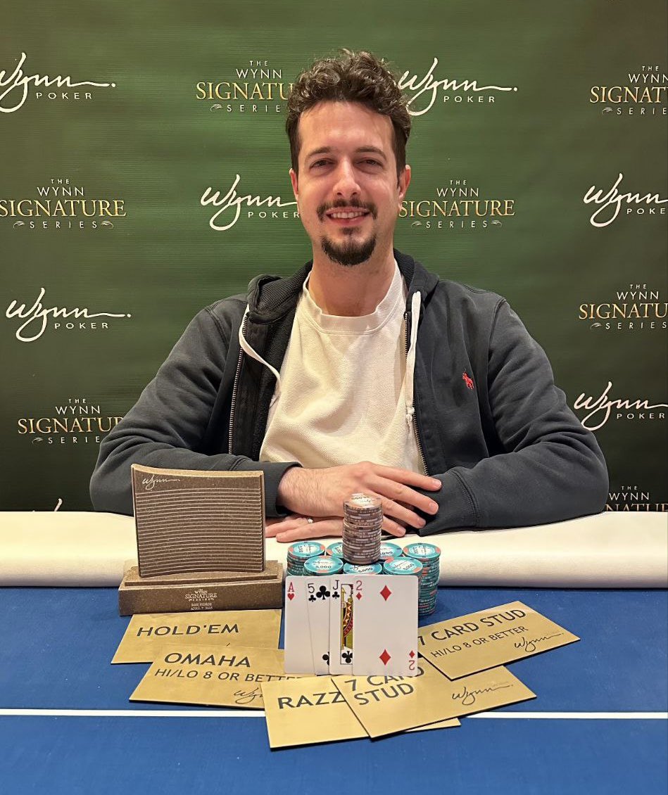 Congratulations to Nicolas Milgrom, winner of the Wynn Signature Series $600 HORSE tournament on April 7th. Nicolas earned $10,192 for his first place finish, nicely done!