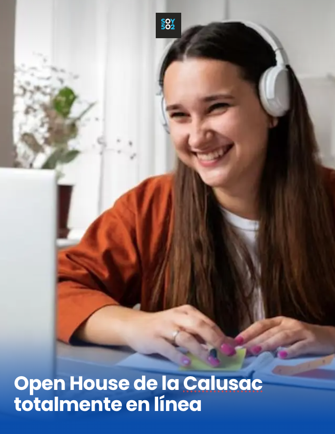 soy_502's tweet photo. Open House de la Calusac totalmente en línea
📚Aprovecha esta oportunidad gratuita de aprender idiomas en línea. #Calusac #Idiomas
https://t.co/dhwFGPku4H https://t.co/1yNZ9akF7l