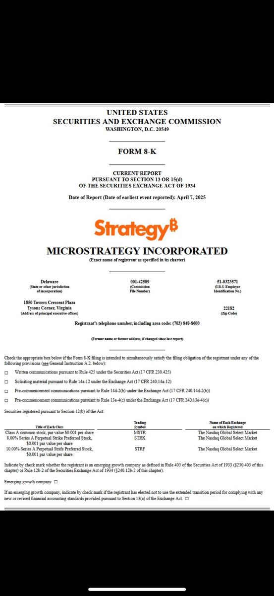 NEW: Strategy paused bitcoin purchases last week and clarified that shareholders do not own the company's bitcoin holdings. 

Its regulatory filing also showed no stock sales during the week through its At The Market (ATM) program.