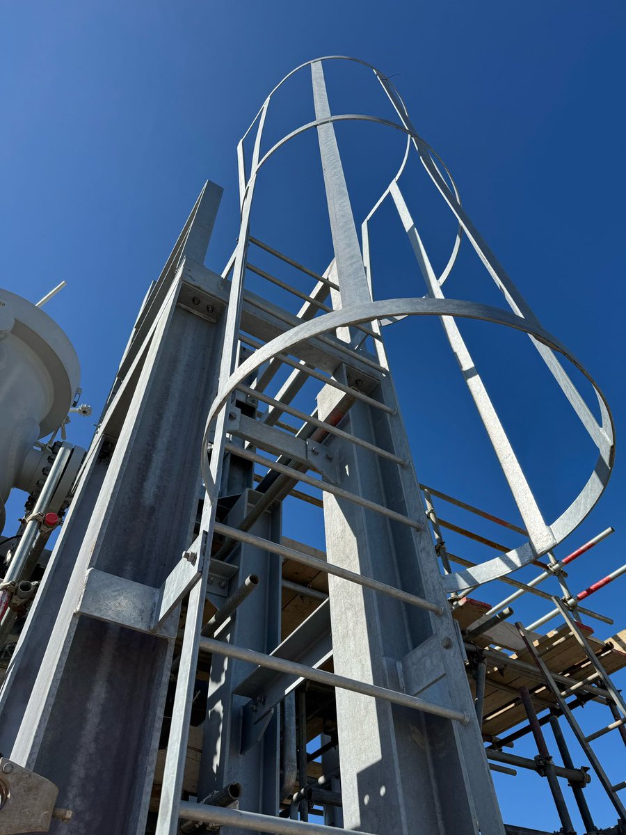 Supplying infrastructure steelwork to our client who is a leading global industrial and energy company at their power peaking plant project. Images of the bespoke steel frame, safety barriers and access ladder for the gas regulating system.
 Get in touch today for your FREE quote