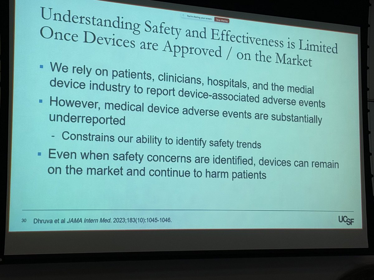 Eduardo Marban, MD, PhD (@marbanlab) on Twitter photo Provocative <a href="/SmidtHeart/">Smidt Heart Institute at Cedars-Sinai</a> #cardiology grand rounds by <a href="/RFRedberg/">Rita Redberg</a> who highlights the low bar set for <a href="/US_FDA/">U.S. FDA</a> approval of medical devices. Hard clinical endpoints in adequately powered trials sorely lacking. No wonder investors prefer devices over drugs or novel biological therapies! Provocative <a href="/SmidtHeart/">Smidt Heart Institute at Cedars-Sinai</a> #cardiology grand rounds by <a href="/RFRedberg/">Rita Redberg</a> who highlights the low bar set for <a href="/US_FDA/">U.S. FDA</a> approval of medical devices. Hard clinical endpoints in adequately powered trials sorely lacking. No wonder investors prefer devices over drugs or novel biological therapies!