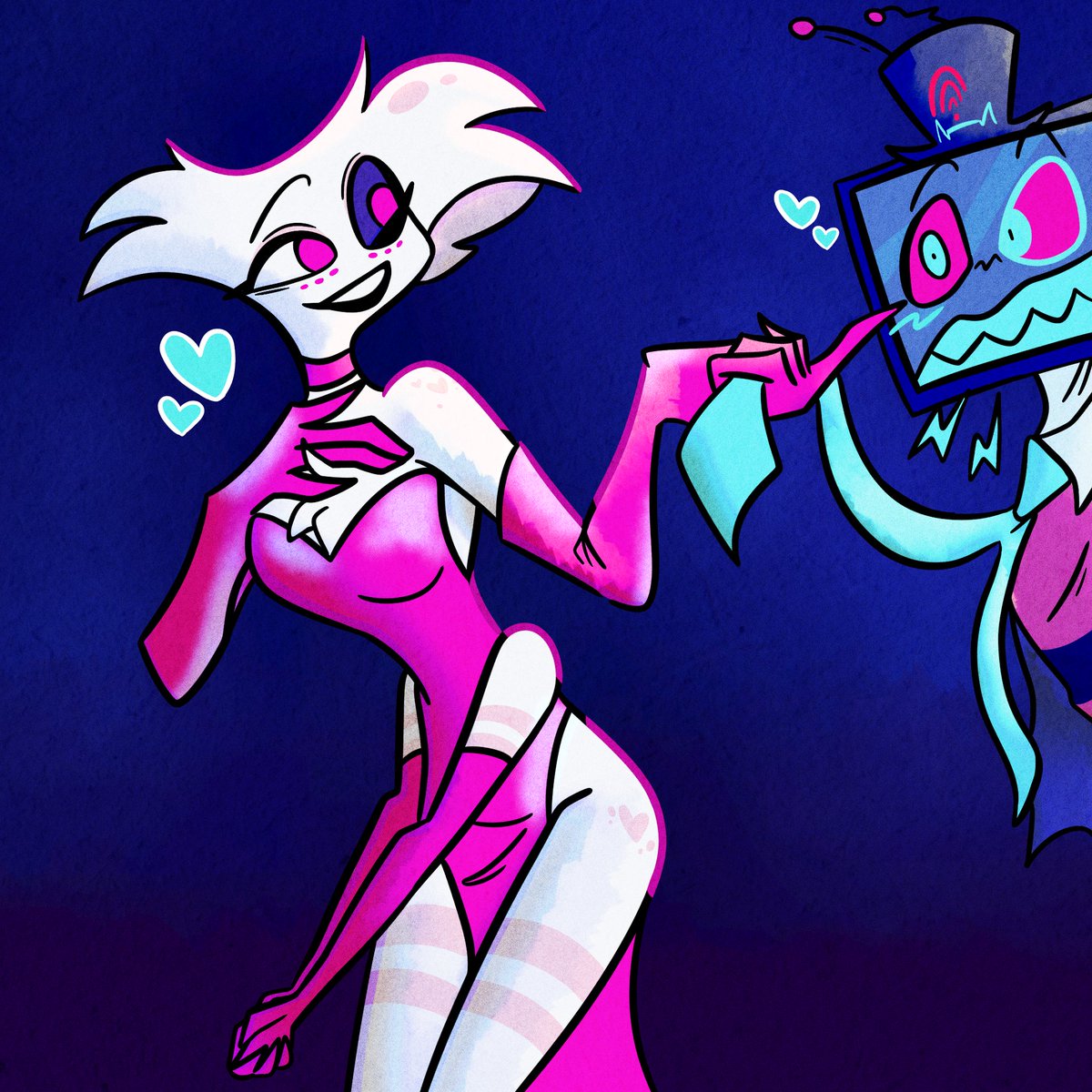 Doing some more requests you guys suggested!
I low-key really love the idea of Angel x Vox
#HazbinHotel #HazbinHotelFanart #HazbinHotelAngelDust #HazbinHotelVox #StaticDust