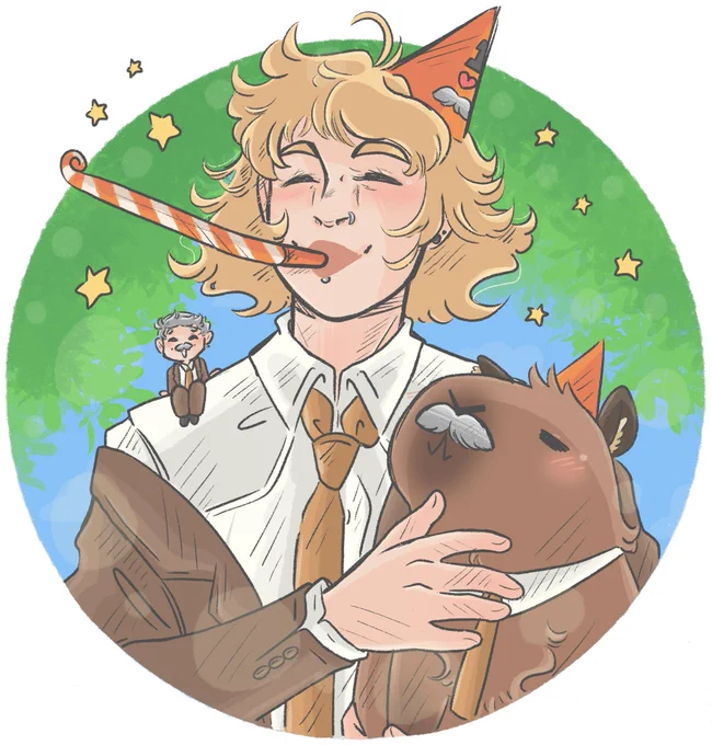It's my balloon day!  Still feeling old af and tired, and still madly in love with Mobius M.Mobius  