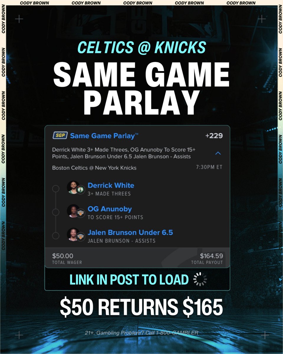 Cody Brown Bets tweet media