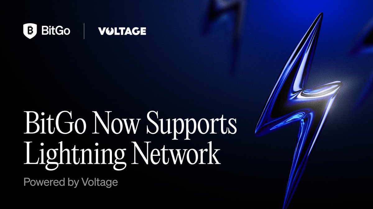 Lightning just struck institutional finance. ⚡

Introducing the BitGo x <a href="/voltage_cloud/">Voltage ⚡</a> integration — the fastest, most secure way to transact on Bitcoin’s Lightning Network.

Say goodbye to high fees and no more waiting for transactions.

Plug into BitGo and watch your bitcoin