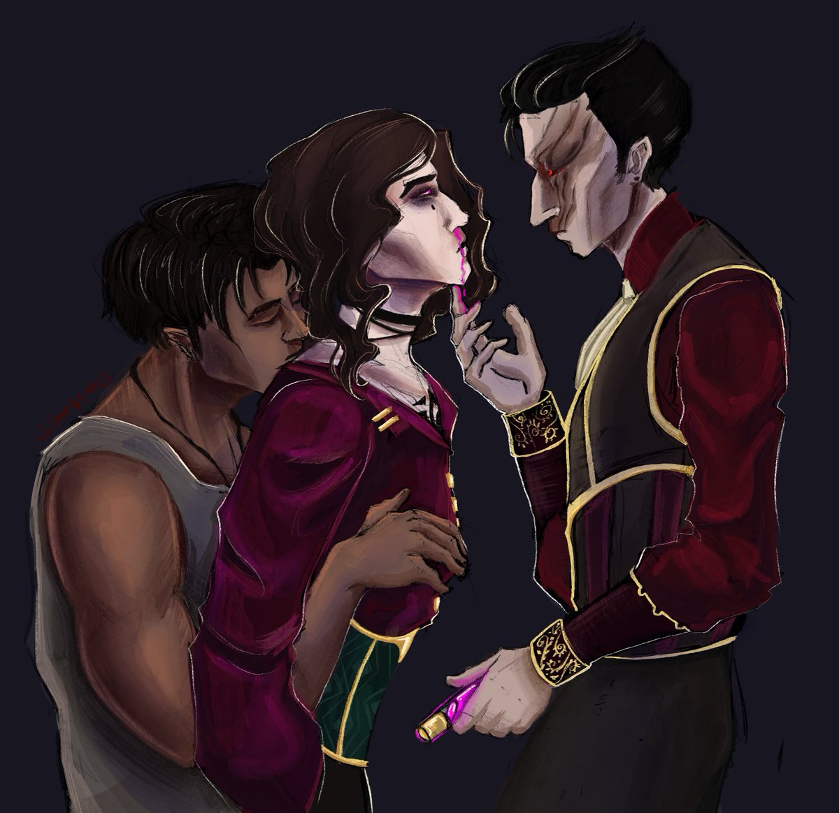 da__jija's tweet photo. uh how should i call them,,, jayvilco?
art for my zaun!viktor au
#vilco #jayvik #arcane https://t.co/UbGVTW8VHp