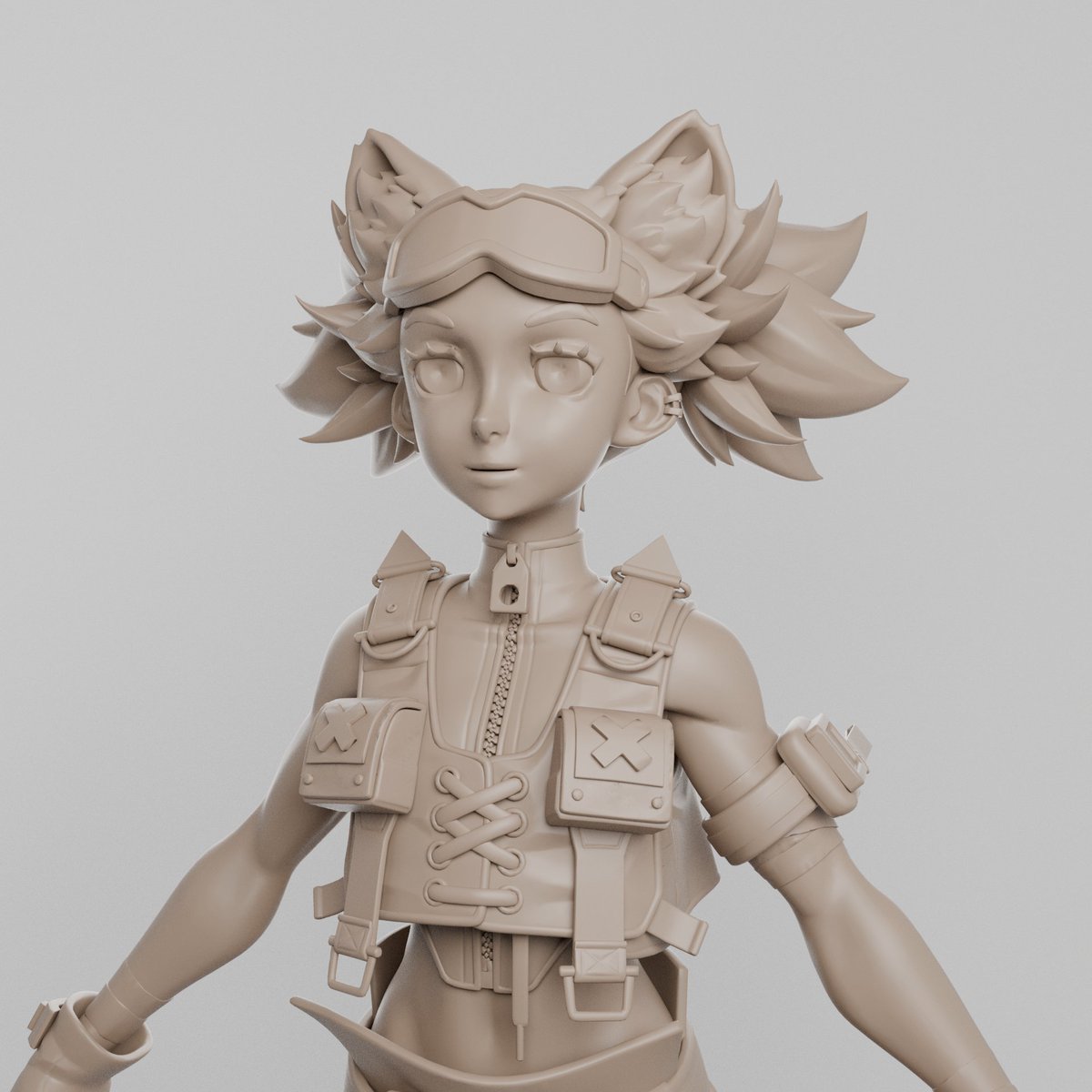 chunyou_'s tweet image. It's #PortfolioDay again?🥳
I'm a game artist passionate about character modeling! recently into modding!!🔧👩‍🔧