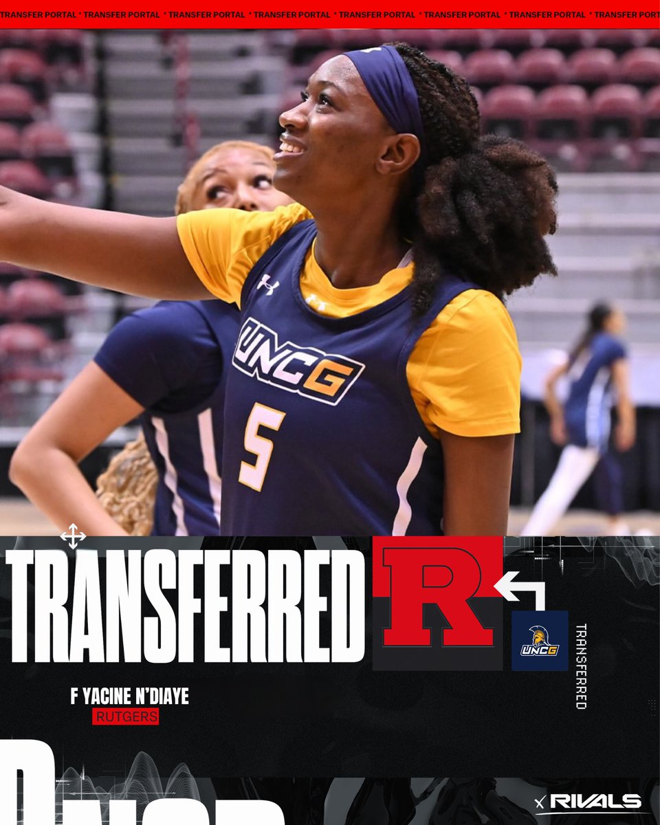 RutgersOn3's tweet image. ⚔️COMMIT ALERT⚔️

#Rutgers Women's Basketball lands a transfer portal commitment from former #UNCG forward Yacine N'Diaye, per @AlecCr12‼️

👉 bit.ly/4iaK4G5