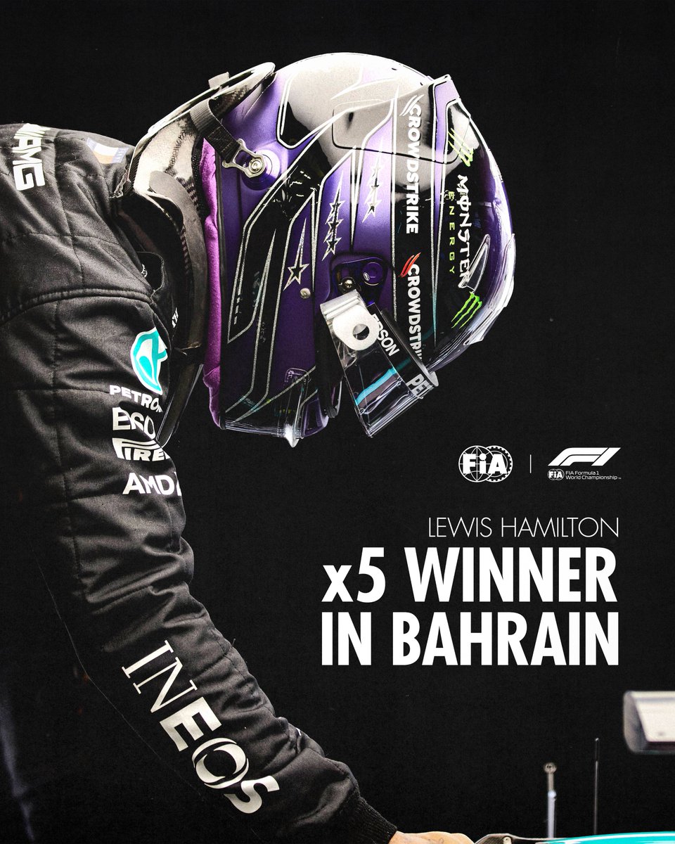 Sir Lewis Hamilton, King of Bahrain 👑

#FIA #F1