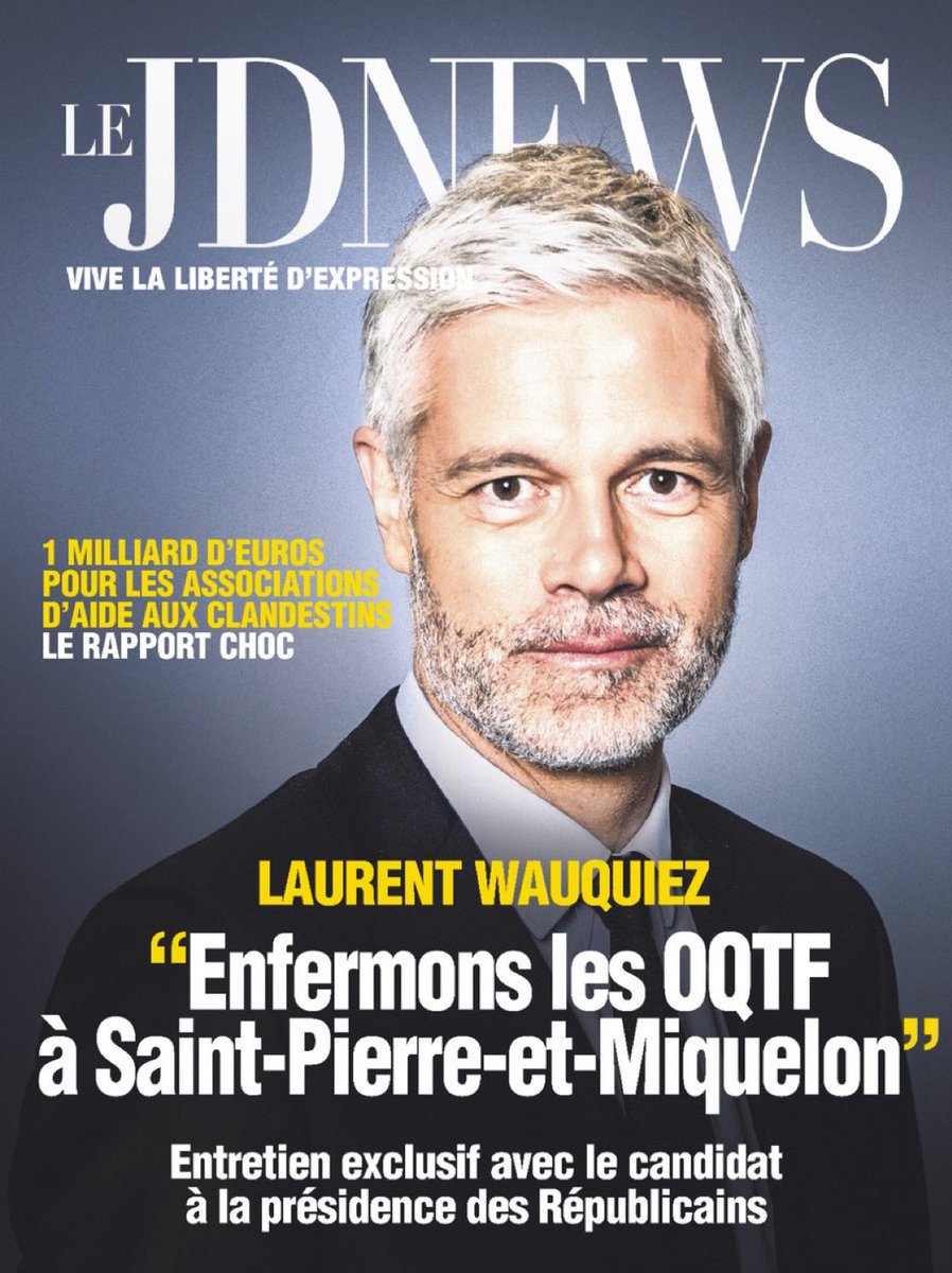 Frontieresmedia's tweet photo. 🚨 Laurent Wauquiez souhaite ENFERMER les OQTF à Saint-Pierre-et-Miquelon, territoire français non-soumis à l’espace Schengen. 

👉 Entretien exclusif de @laurentwauquiez à retrouver demain dans le JDNews. https://t.co/yJsSJNzOtJ
