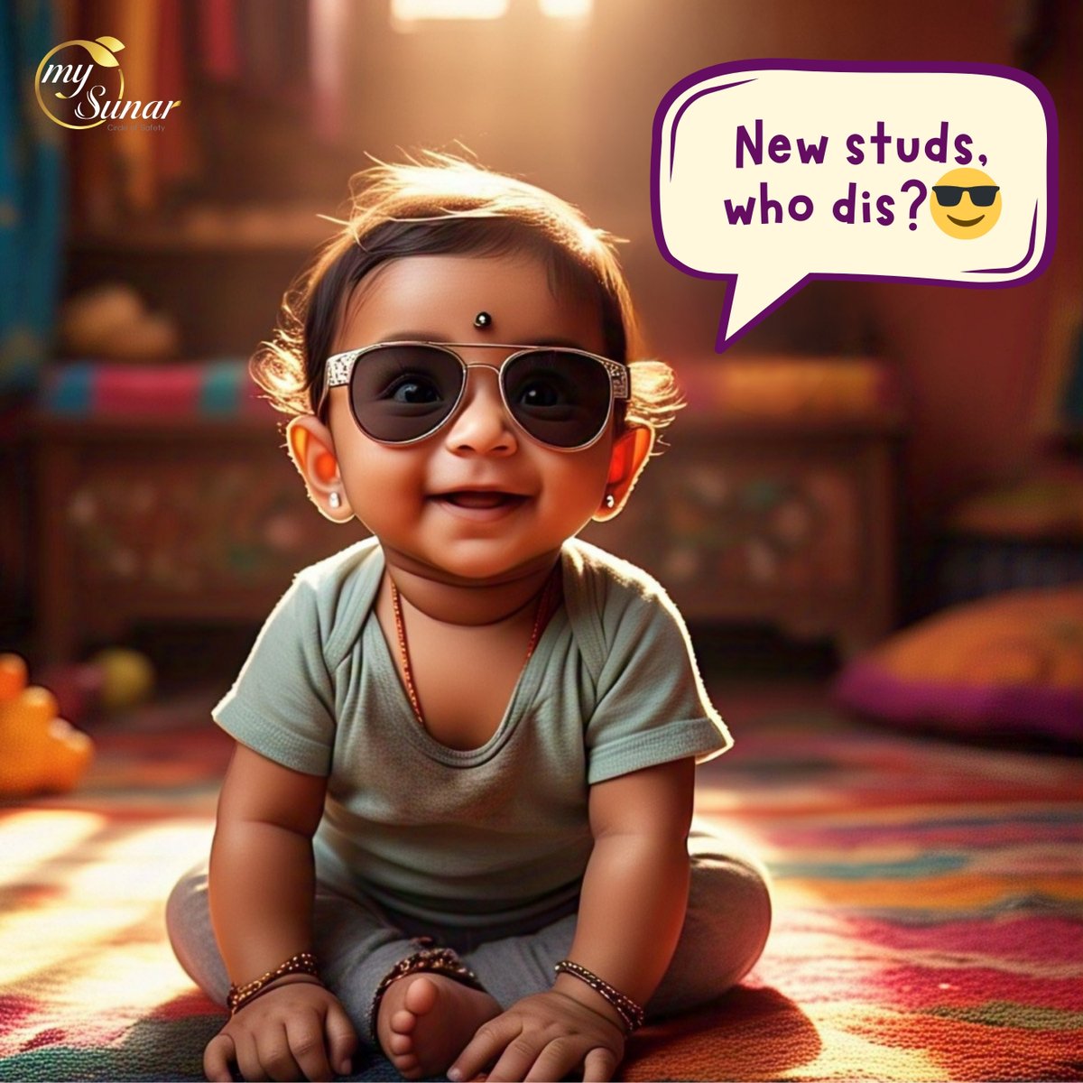 mysunars's tweet image. Earrings in. Mood: Fabulous! Baby reactions after piercing are a whole vibe! 😎😁
#babypiercingreaction #cutebabymoments #piercingvibes #babywithstyle #mysunarbabies #firstearrings #fabulousbaby #babymilestone #earpiercingjoy #happybabyvibes #mysunar