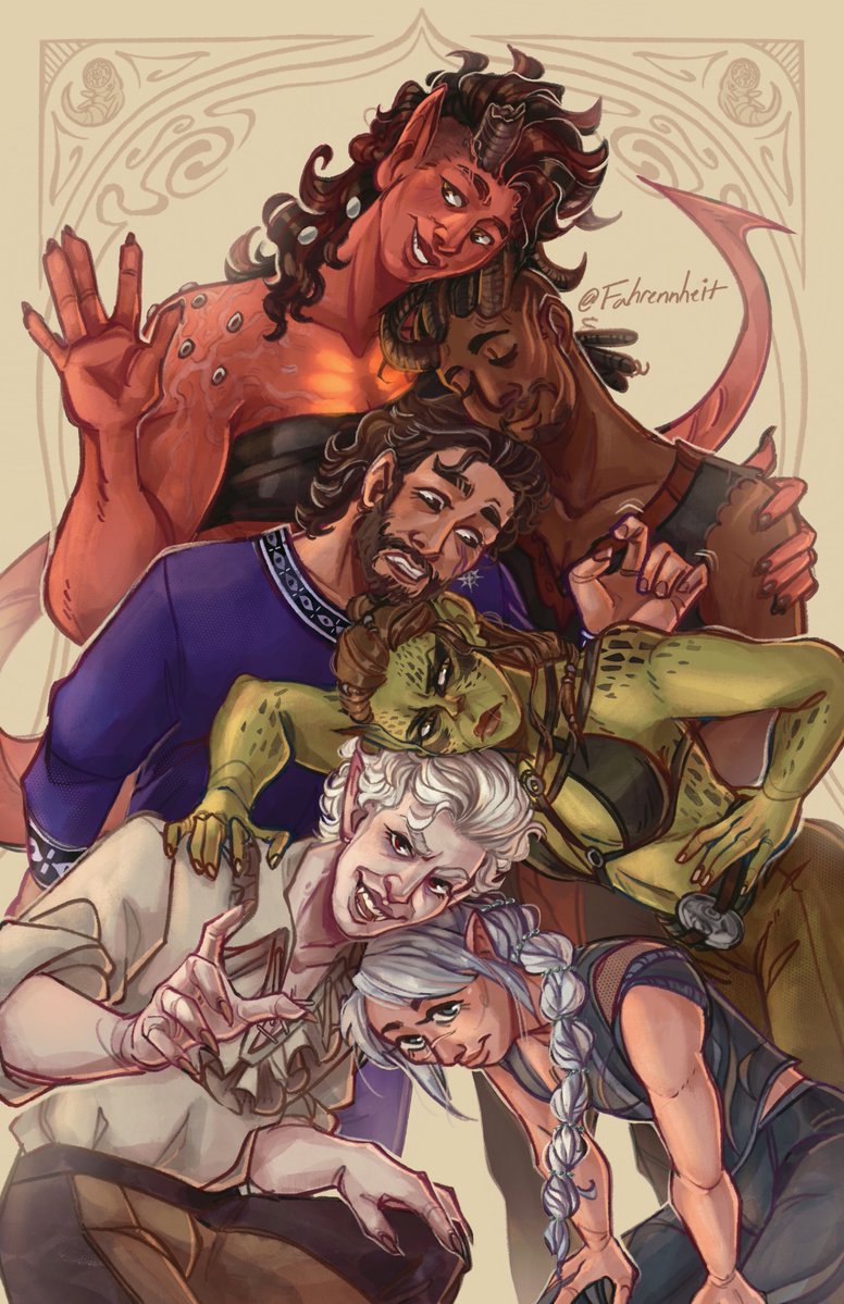 Fahrennheit's tweet image. Hi #Portfolioday 💫
I'm Mads, an illustrator who loves fantasy worlds and characters, and I'm inspired by movies and games!
🔗: fahrennheit.carrd.co