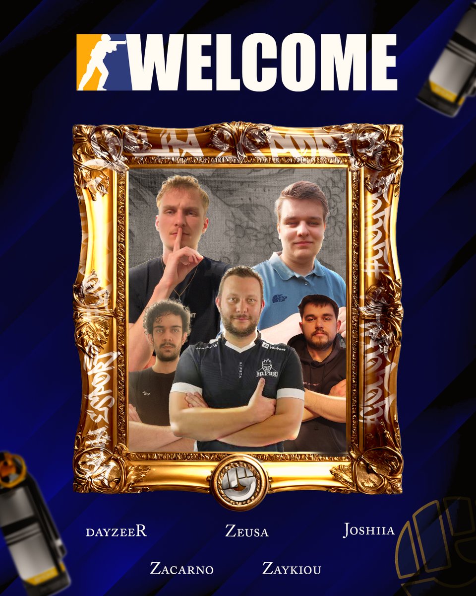 🔥Nouveau jour, nouvelle Annonce 🔥

Bienvenue à notre équipe CS2 👊 :

- <a href="/Zeusa94/">Zeusa</a> 🧠
- <a href="/ZZacarno/">Zacarno</a> 🔫
- <a href="/ZayKiou/">ZayKiou</a> 🎯
- <a href="/dayzeeR_/">dayzeeR</a> 🔫
- <a href="/Joshiiaaa/">Charles</a> 🔫

Ils sont là pour tout casser cette saison ! 
Tout le monde est à fond derrière vous les gars🫡

#CS2 #counterstrike
