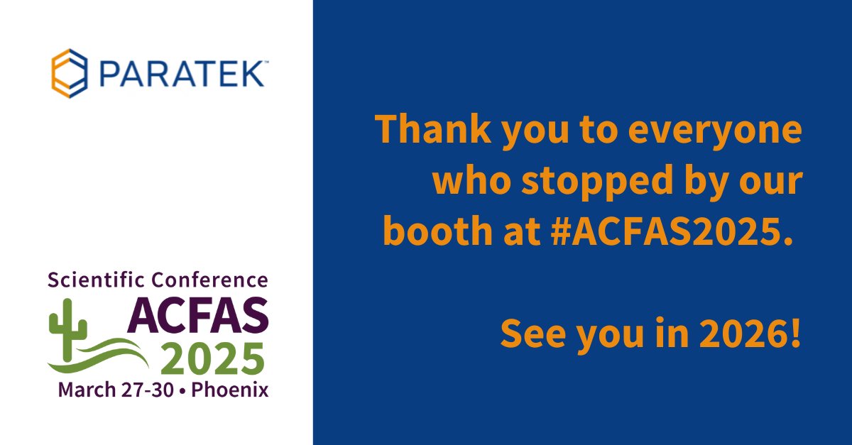 That’s a wrap on the# ACFAS2025 conference! It was great connecting with healthcare professionals at booth 732.

Thank you to everyone who stopped by to engage with our team. If you didn’t get a chance to connect, we’d love to see you next time!