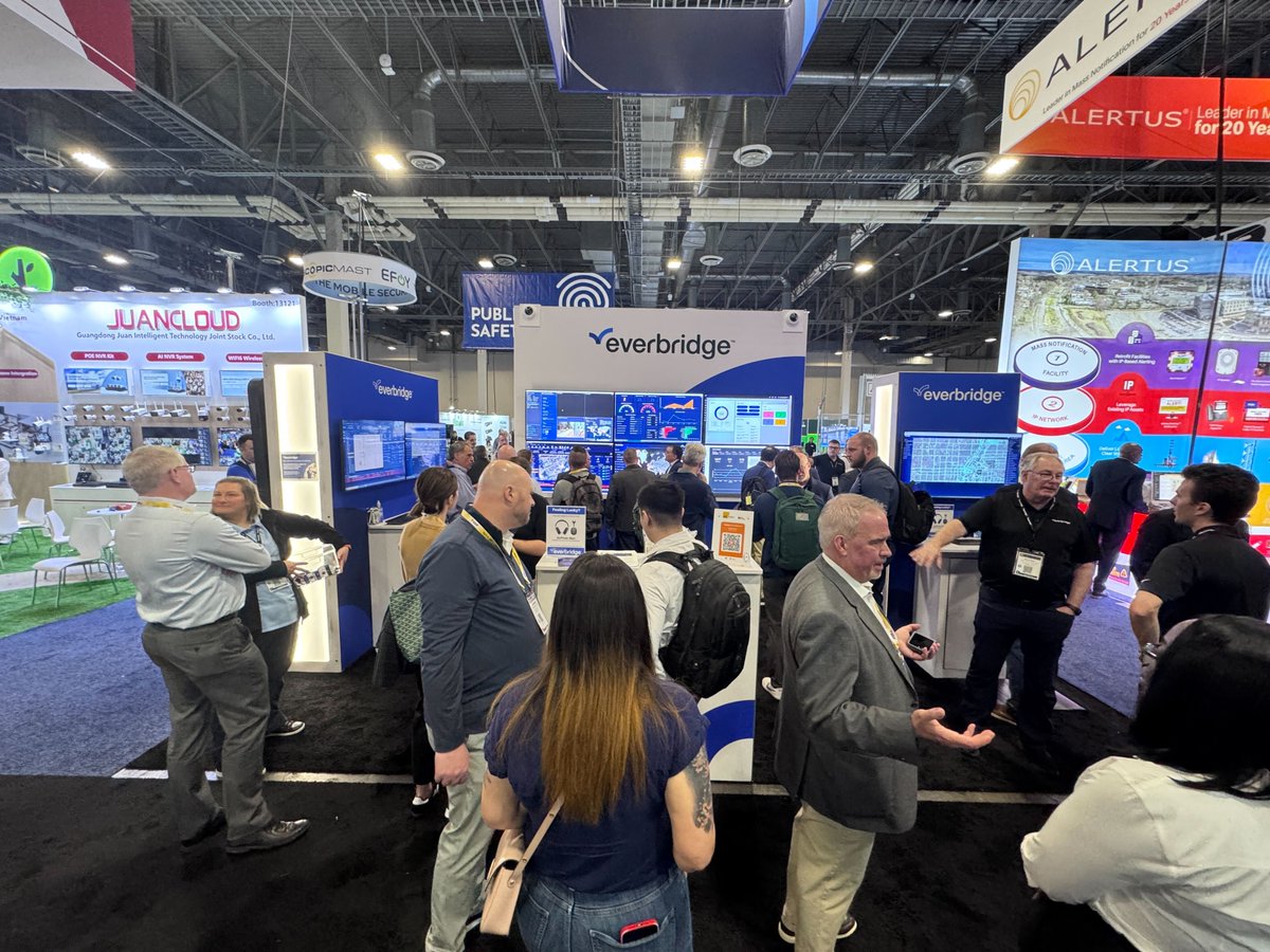 Everbridge's tweet photo. What an amazing week at ISC West 2025! 🚀 We connected with partners, customers, and new faces, sharing how Everbridge strengthens resilience and safety during critical moments. Proud to be part of such an innovative, collaborative community! #ISCWest2025 #Security #Resilience https://t.co/xpyekHpki7