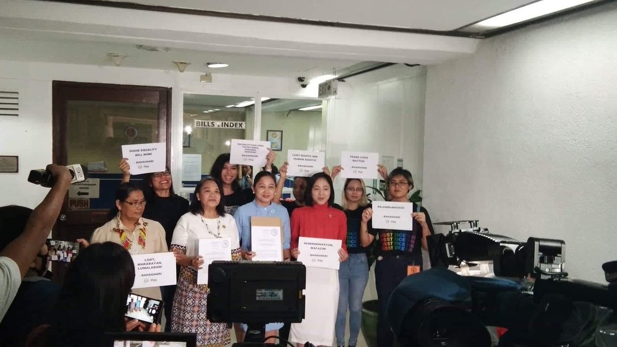 ReynaValmores's tweet photo. #1. @ArleneBrosas!

Principal author of the SOGIESC Equality Bill.

Pinakamaraming sinulong na measures for LGBTQ+ Filipinos in the history of Congress, including: resos vs transphobic Oplan X-Men, assistance for tranenes blocked from schooling, probes on transgender hate crimes. https://t.co/gC2YFN8Z6I
