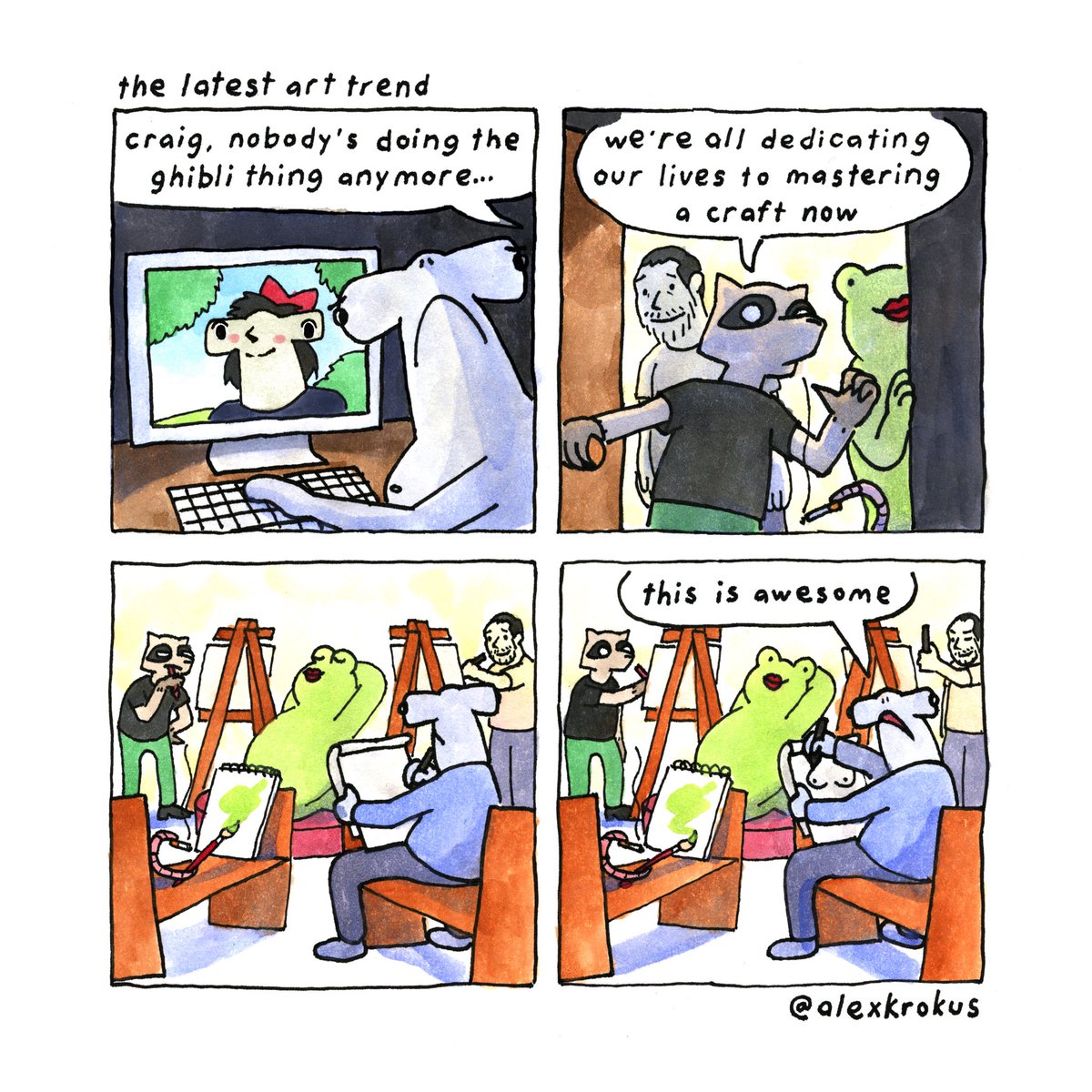 draw your friend. it feels incredible