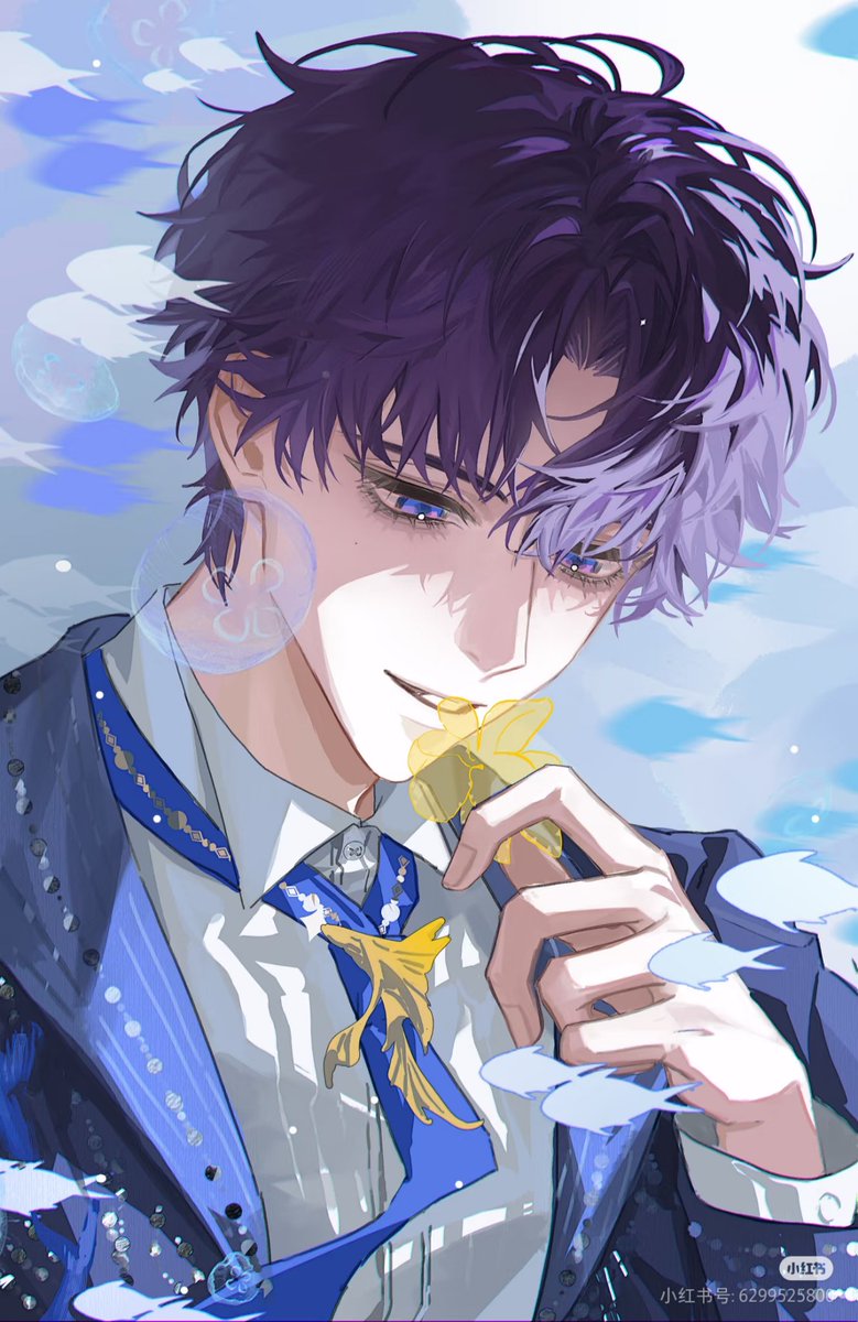 fuyanliyu's tweet image. 画你的时候，靠的是情绪。
#恋与深空 #LoveandDeepspace #祁煜 #Rafayel