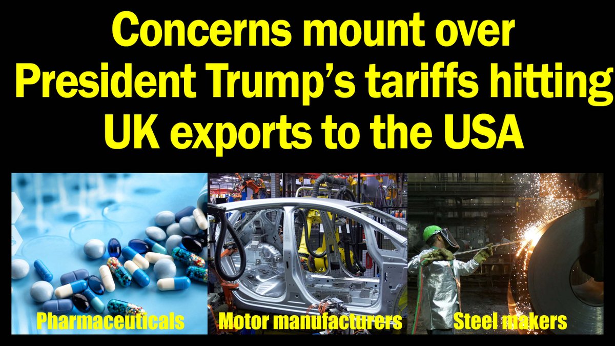 ICSMCredit's tweet photo. ICSM Business Insolvency News: Trump’s tariffs will hit British exports to the USA as the UK takes a wait and see approach https://t.co/HD4yNzA79z https://t.co/3lw9PvpBpF