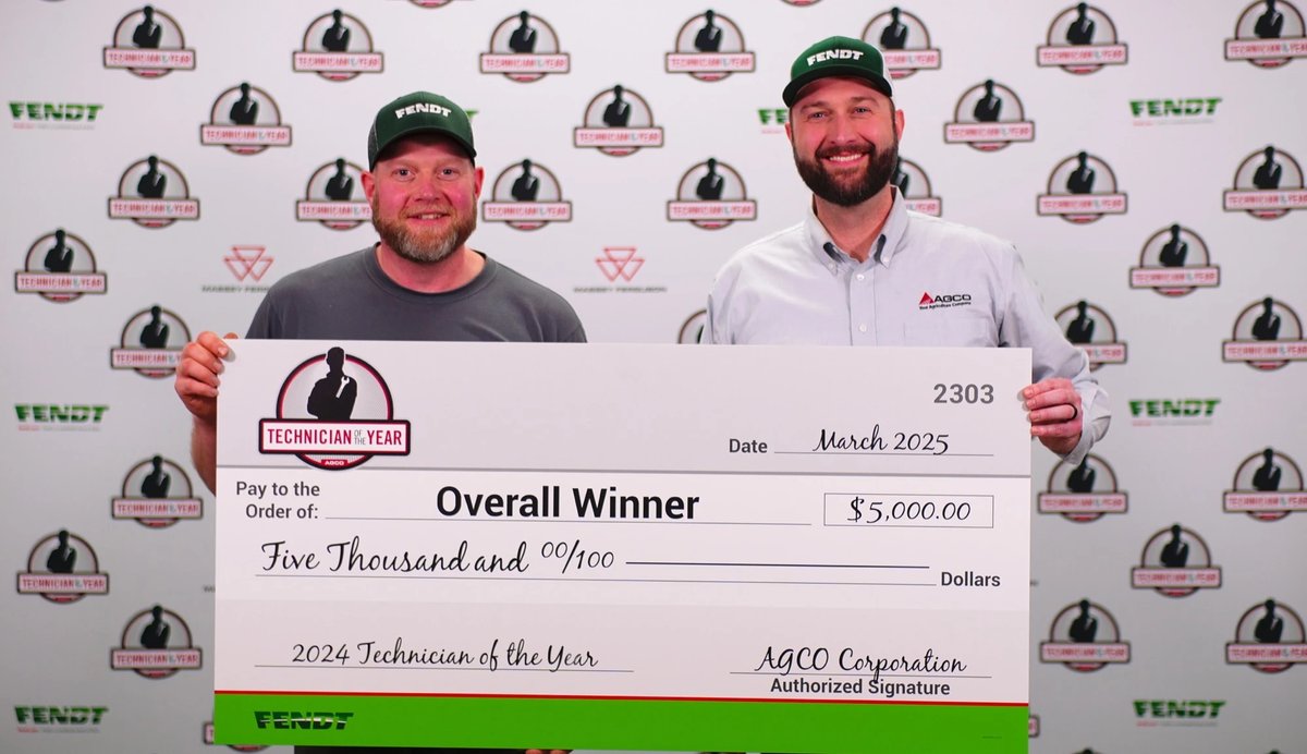 Fendt_NA (@fendt_na) on Twitter photo Expect the BEST service from our experts to keep you running in the field!
Experts like Levi Stefanson of <a href="/fulllineag/">FULL LINE AG</a>, the AGCO Technician of the Year. Levi truly cares about fixing issues right the first time.
Learn more about the competition here -> agcotechnician.com Expect the BEST service from our experts to keep you running in the field!
Experts like Levi Stefanson of <a href="/fulllineag/">FULL LINE AG</a>, the AGCO Technician of the Year. Levi truly cares about fixing issues right the first time.
Learn more about the competition here -> agcotechnician.com
