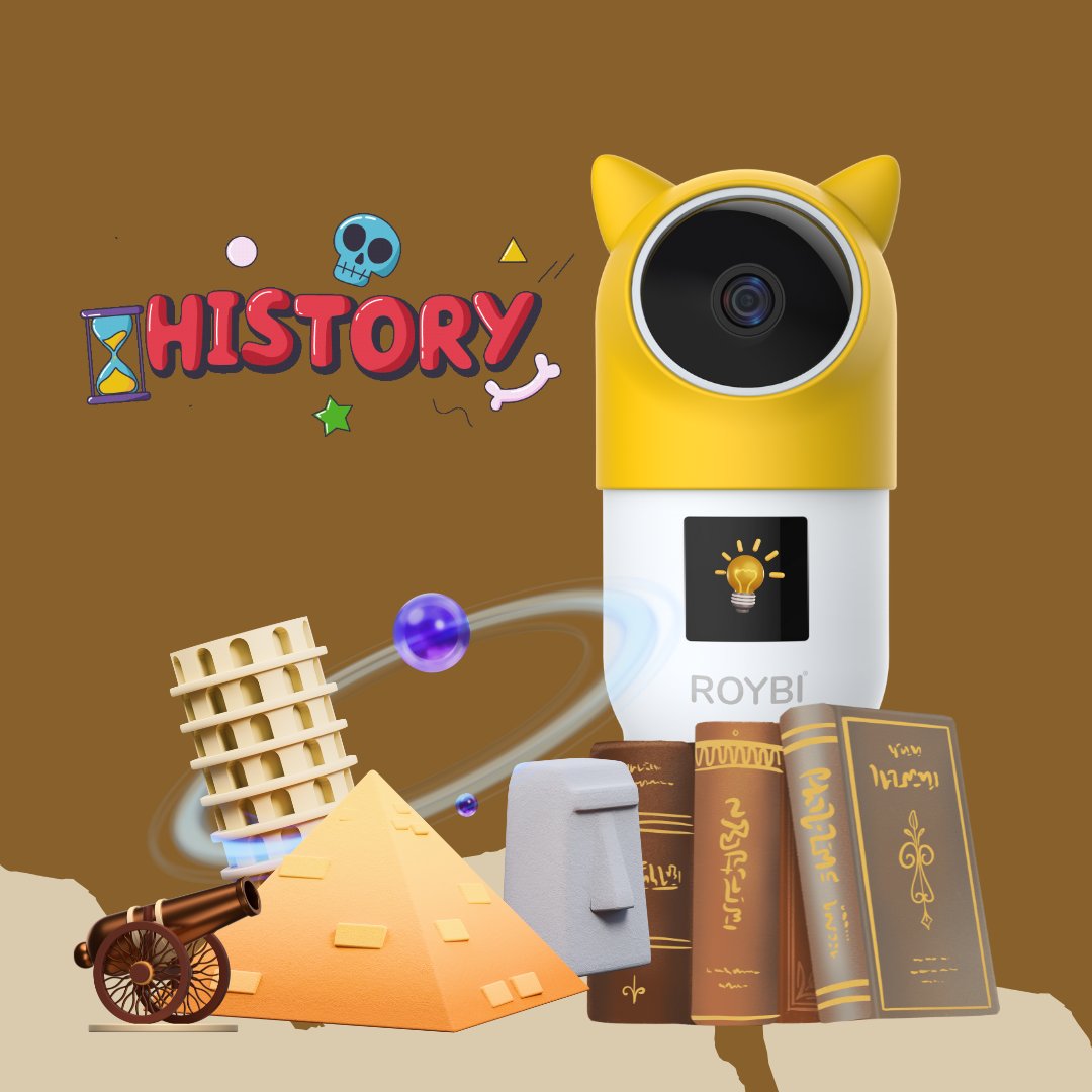RoybiWorld's tweet image. Time travel trivia! 🚀 If you could visit any historical event, what would it be? ROYBI Robot can teach you all about history; no time machine is required! #TimeTravelTrivia #ROYBIRobot