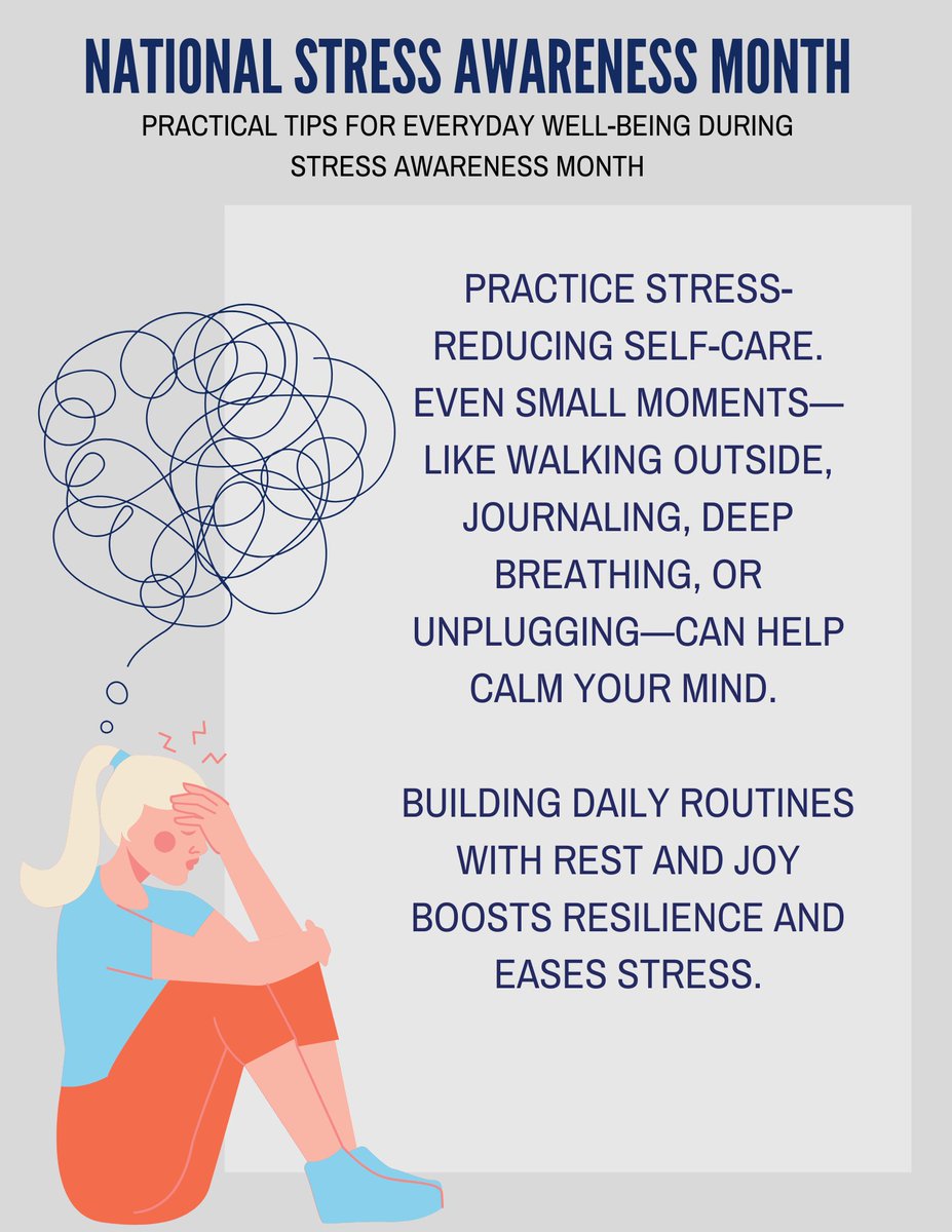 IFSInc1690's tweet photo. Did you know April is Stress Awareness Month?🌿

At IFS, we encourage students to take simple steps to care for their well-being. 

💡 Small self-care habits = big impact.

Let’s empower students to build healthy routines that support both body and mind. https://t.co/2KjFFb7epo