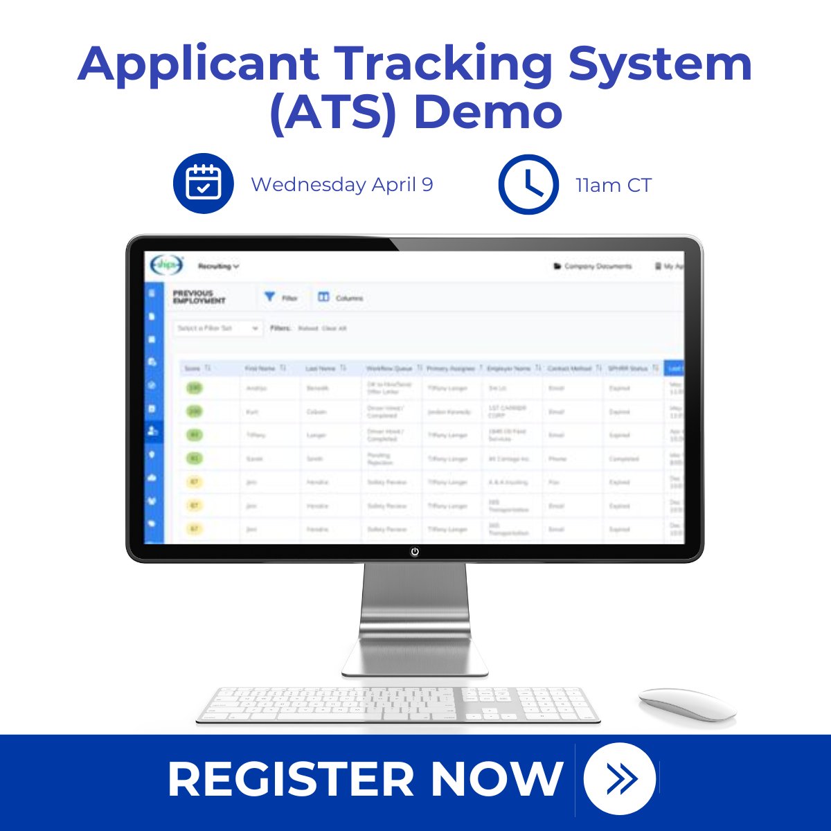 Join us tomorrow, April 9th, for a demo of our new ATS! 
Learn more about this demo and register here: bit.ly/4i4W4sV