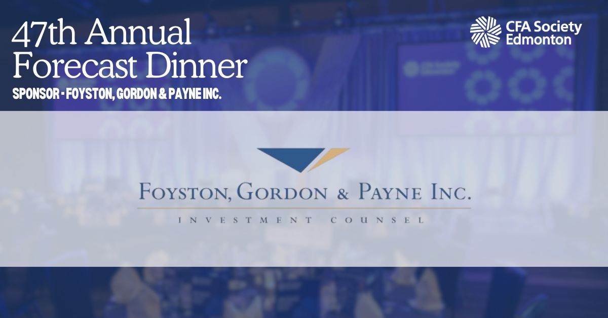 A Huge Thank You to Foyston, Gordon &amp; Payne Inc.! 

We’re incredibly grateful to Foyston, Gordon &amp; Payne Inc. for being one of our 2025 CFA Edmonton Forecast Dinner sponsors! 

Thank you, Foyston, Gordon &amp; Payne Inc., for your continued support! 

#CFAEdmonton #ForecastDinner