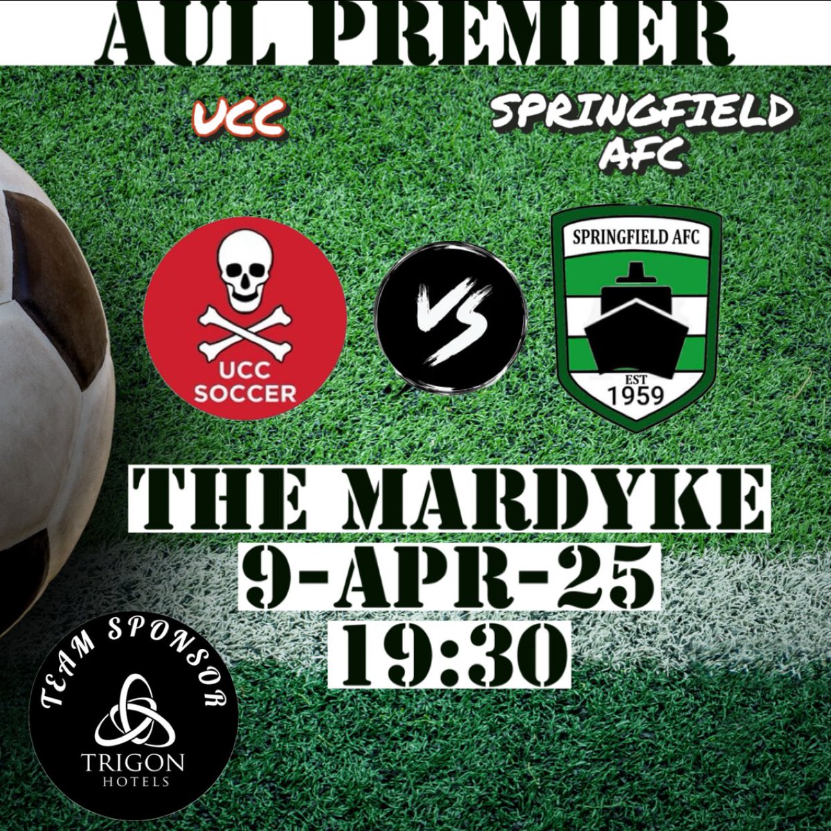 SAFCCobh's tweet photo. We face UCC in our final away game of the season tomorrow night, kick off is 7:30pm in The Mardyke and all support is welcome 🟢⚪️ https://t.co/ITdW7ooo6R