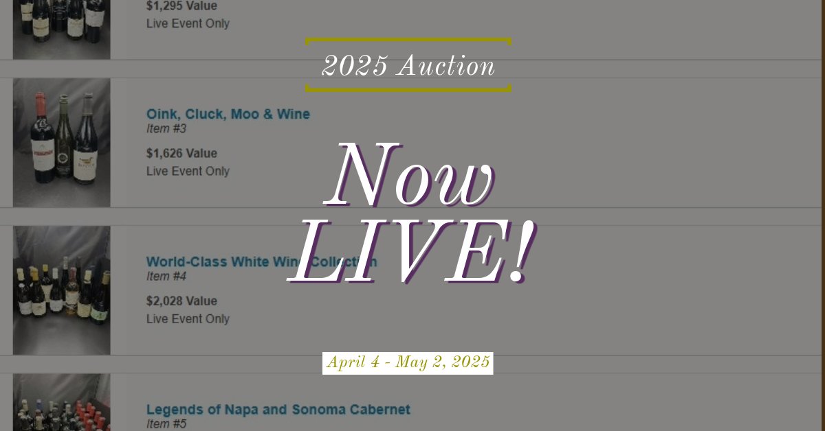 🍷 The Midwest Winefest 2025 Auction is LIVE! Bid now: bforg.com/MWWF #MidwestWinefest #BidForGood