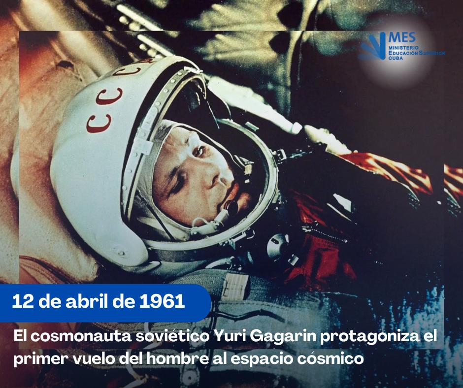 🚀 ¡Hace 64 años, el cosmonauta Yuri Gagarin hizo historia como el primer ser humano en viajar al espacio! Su hazaña, bajo la bandera de la URSS, marcó un triunfo del socialismo y la ciencia al servicio del progreso humano. 🌍✨
#UniversidadCubana
