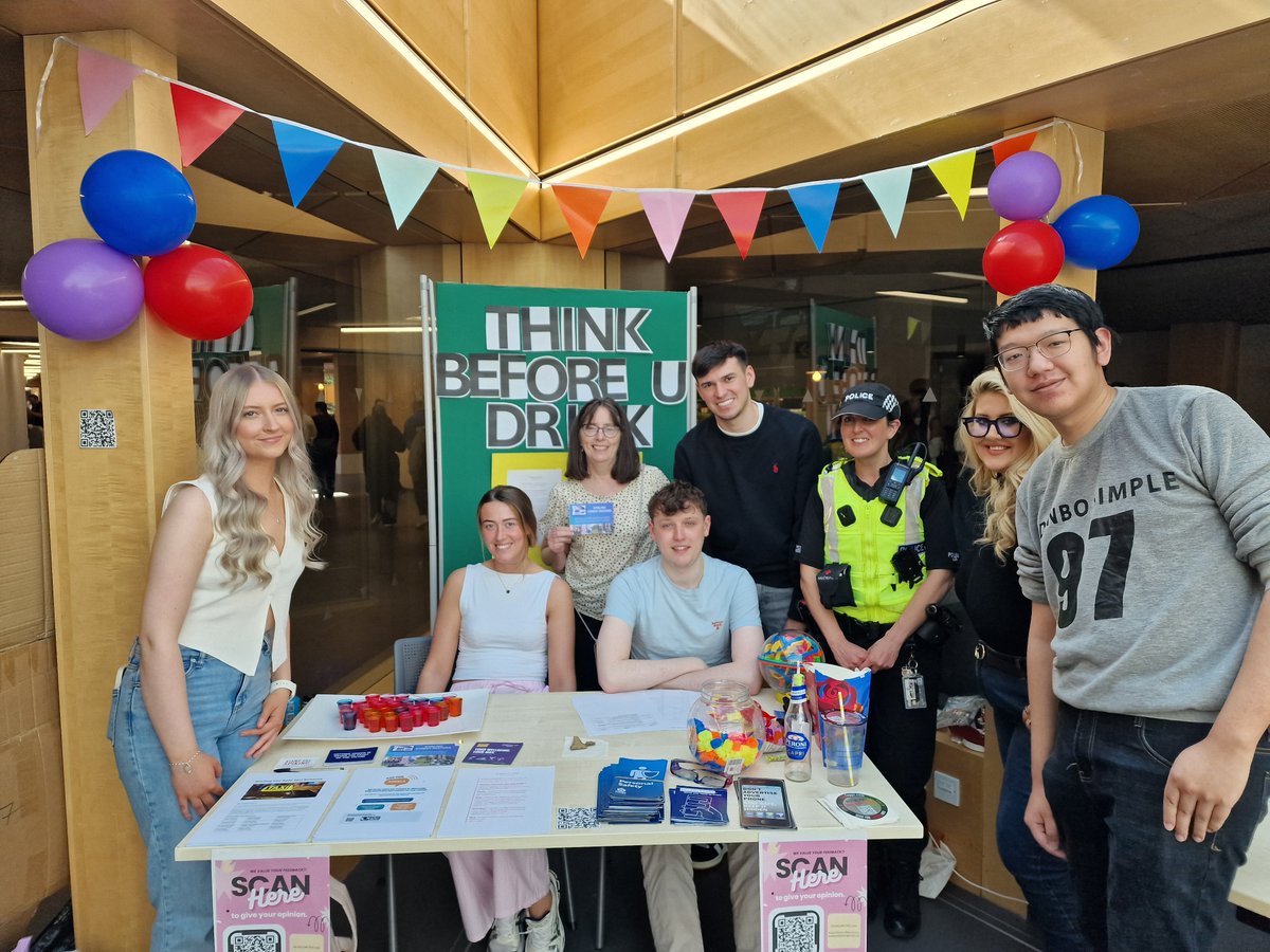 Police from the rural Stirling community team and Stirling Street pastors supported students at the University of Stirling today who were running workshops as part of a professional development module, helping to raise awareness among of how to keep themselves safe on nights out.