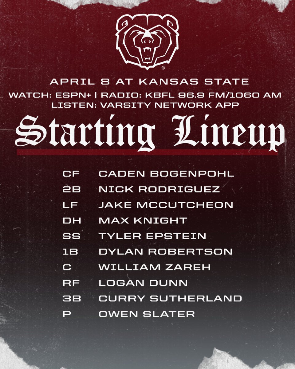 Missouri State Baseball tweet media