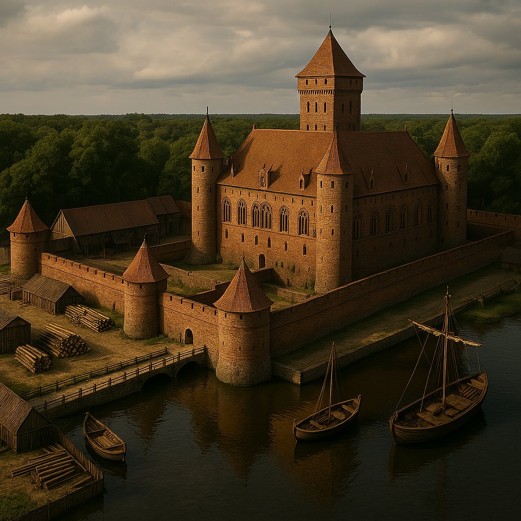 #GenerativeAI #ChatGPT4o #Gdansk #architektura

Próba względnie fotorealstycznej wizualizacji wyglądu nieistniejącego zamku krzyżackiego w Gdańsku. Niestety tu efektem jest tylko wariacja - AI nie poradziła sobie z odwzorowaniem kształtów z rysunków...