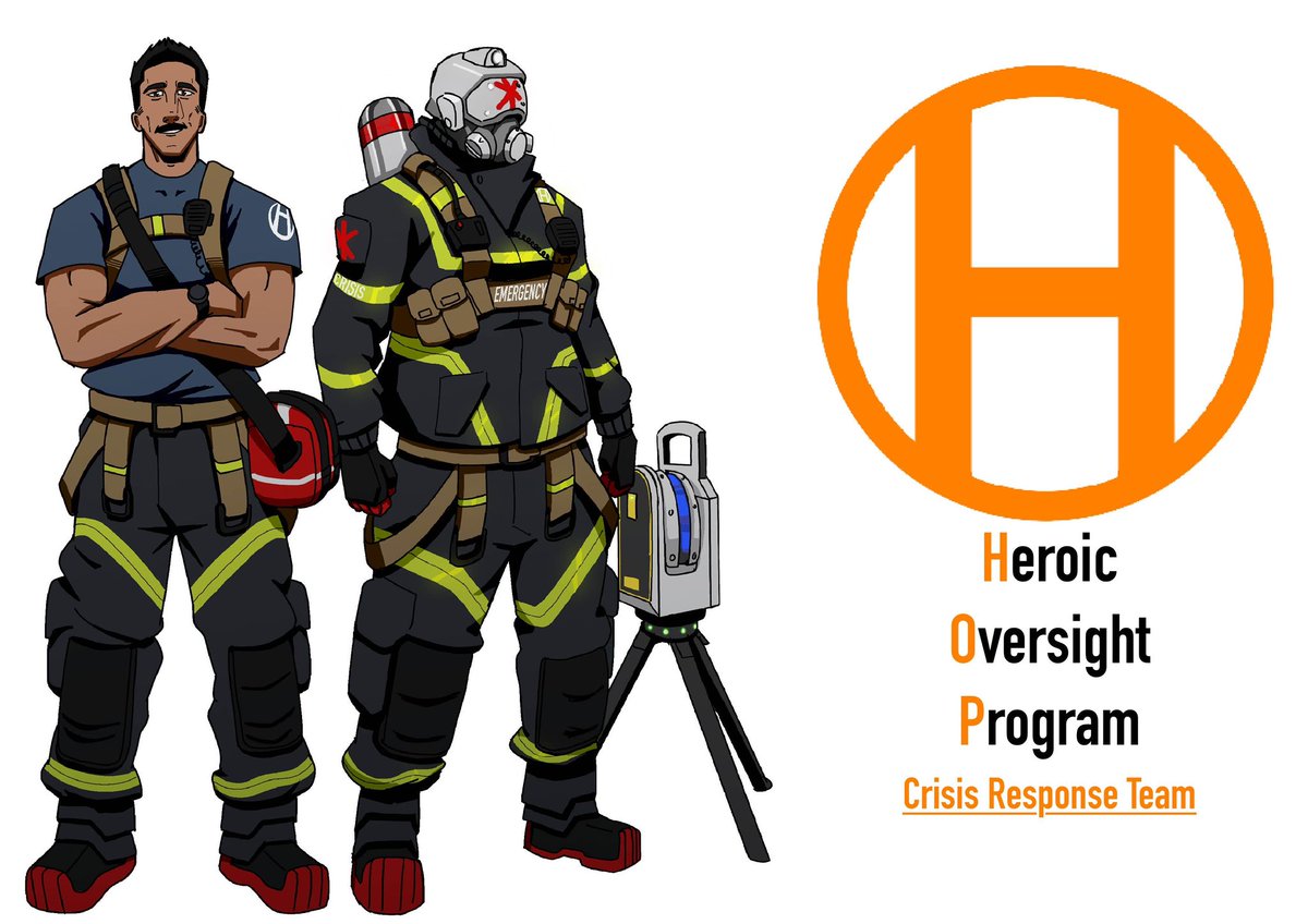 Low_Bones's tweet photo. Last group of guys I designed in this mini project. These guys would be a part of the group that help victims after disasters, natural or otherwise. Whether it's S&amp;R or emergency response these guys will lend a helping hand. #characterdesign #oc #characterart #animation https://t.co/Nyp1GenhmE