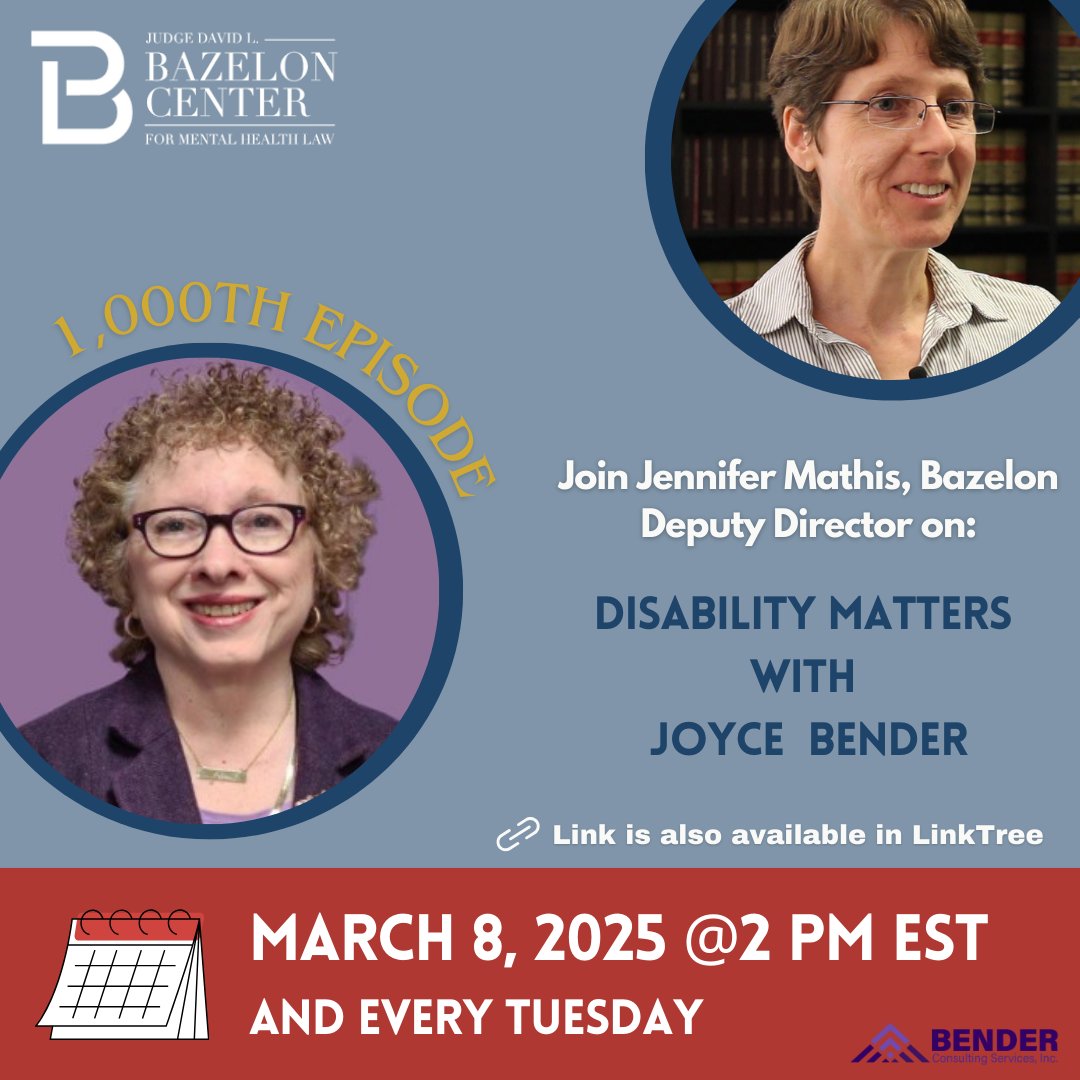 Join Jennifer Mathis for her segment, Mathis on the Mic, featured on the Disability Matters podcast hosted by Joyce Bender. New episodes air today and every Tuesday at 2 PM EST.