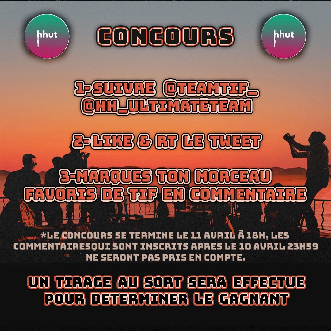 Teamtif_'s tweet photo. 🚨 CONCOURS 🚨

On vous fait gagner 1 carte exclusive TIF de chez Hiphop UltimateTeam 😱😍

Pour participer il suffit de suivre les règles suivantes :

1-Suivre @HH_UltimateTeam 
@Teamtif_ 

2- Like &amp; RT 

3- Marque ton son Fav de TIF en commentaire 

* TAS le 11/04 - 18H https://t.co/cjl7s5UcQp