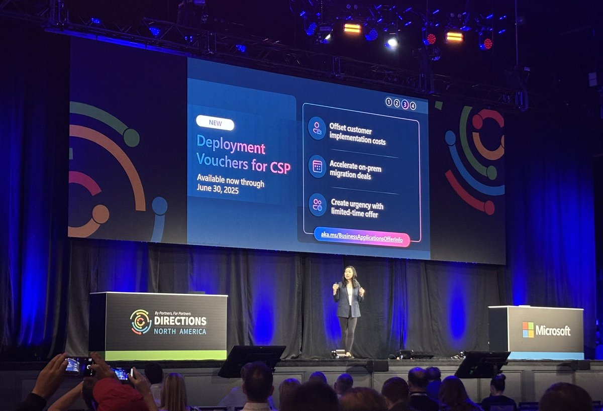WesternCSM's tweet photo. #Microsoft investing heavily in #MSPartner and customers with Deployment Vouchers and Deployment Accelerators at #DirectionsNA #DirectionsNA2025 #ShowmetheMoney https://t.co/ht91FZnjYD
