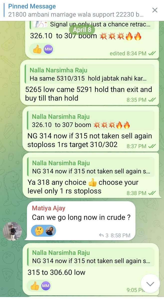 nallaraju2001's tweet photo. #Mcxcrude 5310 sell 5229 booked, #Crude 5227 buy 5328 done ✅ #Naturalgas 326.10 sell 309 booked, #ng 315 sold 307 booked #mcxoptions https://t.co/RGuKWMAWCb