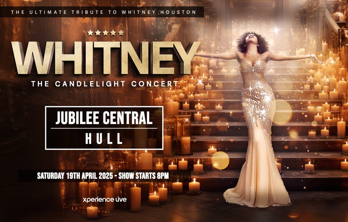 Whitney - The Candlelight Concert 
Experience the Magic of Whitney - The Candlelight Concert
Saturday, 19 April 19:00 - 22:00
Get your tickets here jubileecentral.org/upcoming-event…