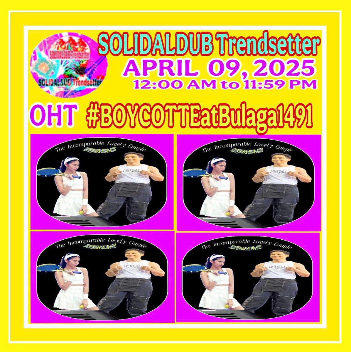 Even with d tremendous obstacles faced, TBADN will continue d fight til everyone involved in d zarsuela acknowledges d TRUTH about ALDUB &amp; ALDUBNATION. We r a FANDOM - a FANMILY that vows 2 support, love &amp; protect ALDUB
ALDUB PA RIN
#BOYCOTTEatBulaga1491
NO TO SOLO PROJECT