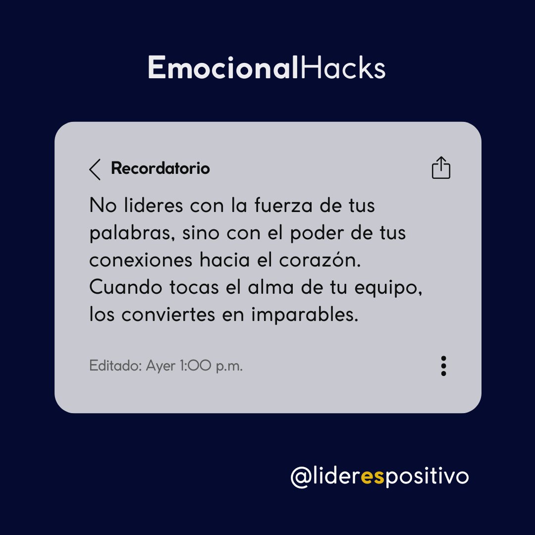 La clave de la construcción de equipos altamente efectivos.
#LideresEficaces #EdificandoLíderes