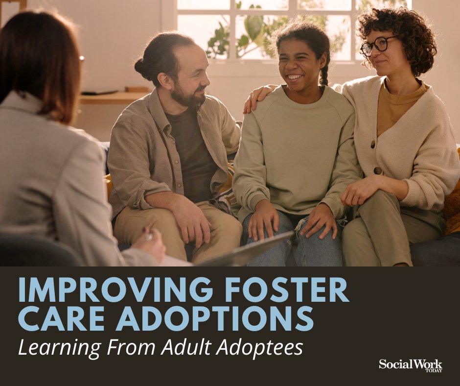 Adoption is a common path to permanency for youths in foster care, but often the adoptee's voice is underrepresented. By providing support to adoptees &amp; families, more adoptees can thrive &amp; families will be prepared to open their homes to children in need. tinyurl.com/44kk9chd