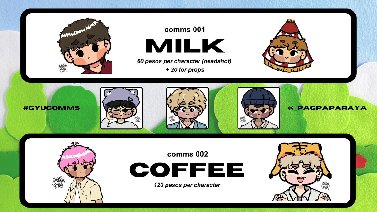 _pagpaparaya's tweet photo. [#gyupdate | price change + promo 🎪]

#gyucomms is back and i will be opening 10 slots for this month! + 10% off for april

likes and retweets are highly appreciated (please help rt)

check the replies for additional info

#artcomms #commission #artph #art #pagpaparaya https://t.co/ifQnVwyYAp