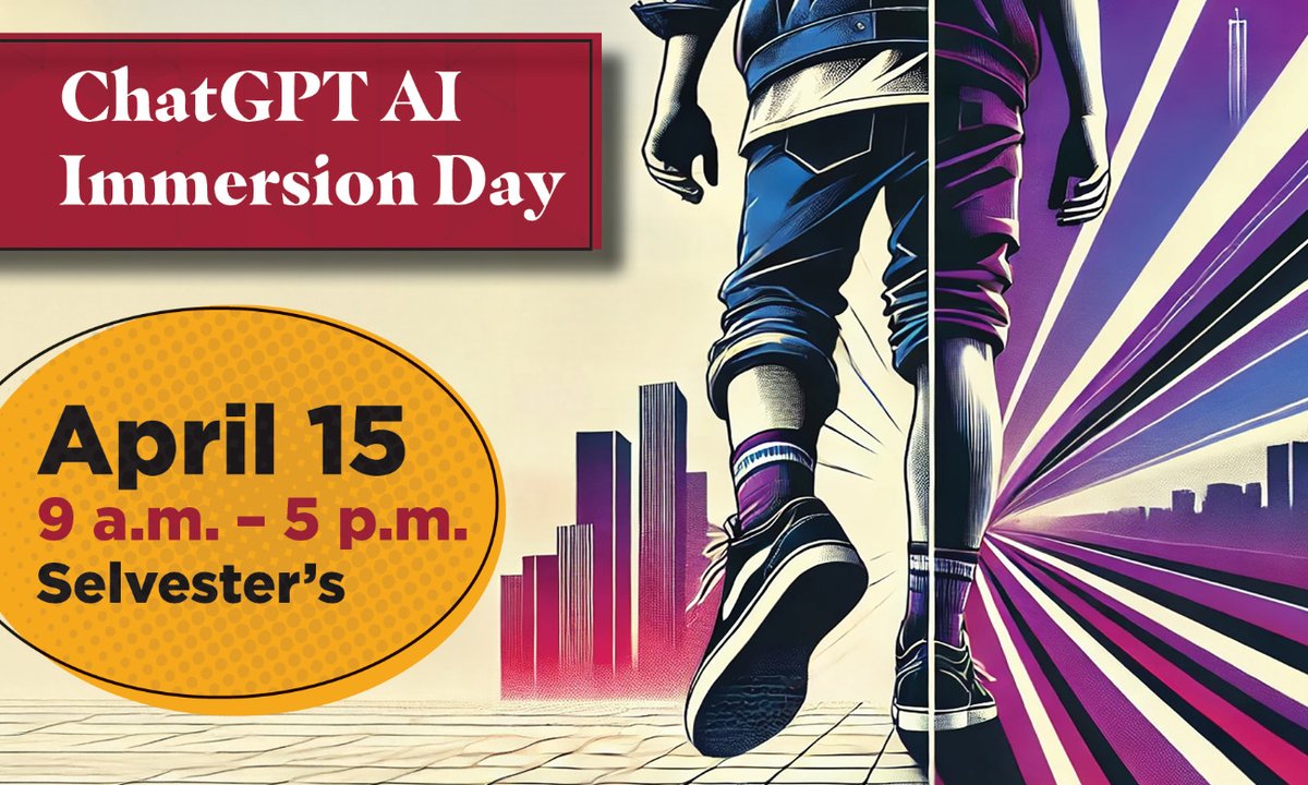 ChicoITSS's tweet photo. ChatGPT AI Immersion Day https://t.co/QrWeH0LgnF https://t.co/2W9jc14ZmM