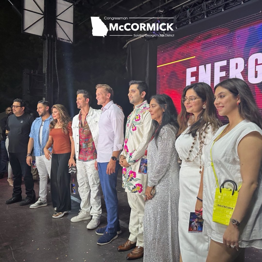 So great to join the Indian American community at their 2025 Holi Bash and the Global Mall. It was an honor to meet Hrithik Roshan, a famous actor in Hindi cinema, who is also known for his philanthropic work helping children in India.