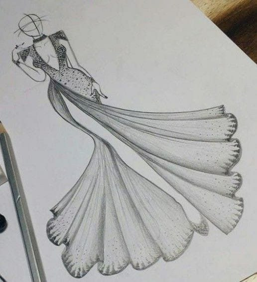 108Anna's tweet photo. Dressed to impress in this fabulous drawing of a woman in a dress 👗 #FashionArtwork #IllustrationInspiration #CreativeProcess https://t.co/Rr8SIoklzd